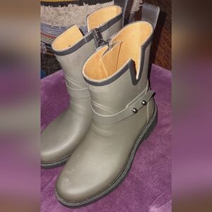 Rag And Bone Moto Rain Boots Smoke Sz 36 /5.5-6 Rag Bone Excellent Condition